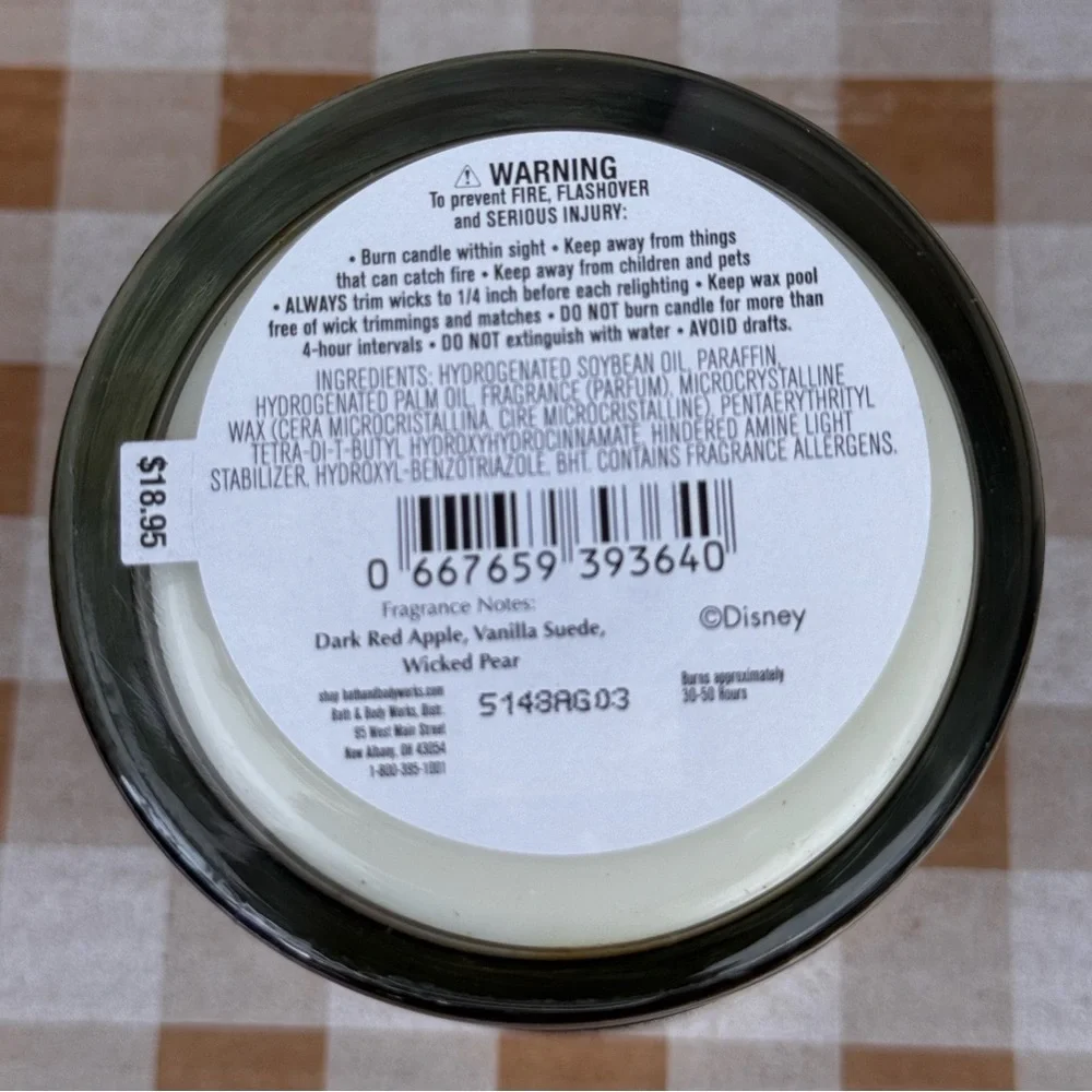 NEW B&BW Disney Villain Evil Queen Single Soy Wax Blend Candle Limited Edition - Picture 5 of 5